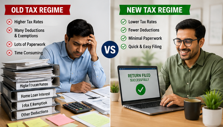 Old vs New Tax Regime comparison in India