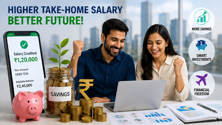 Young professionals benefiting from India's new tax regime and increased savings