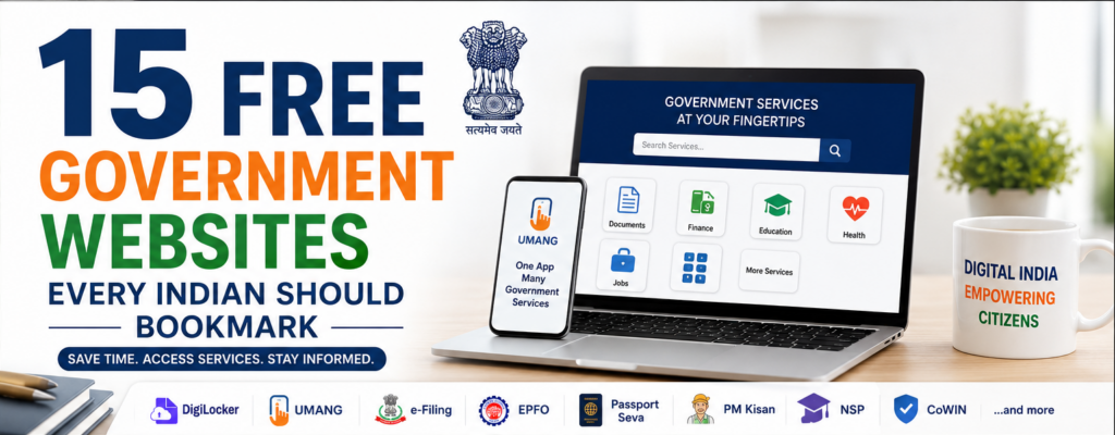 Free Government Websites India