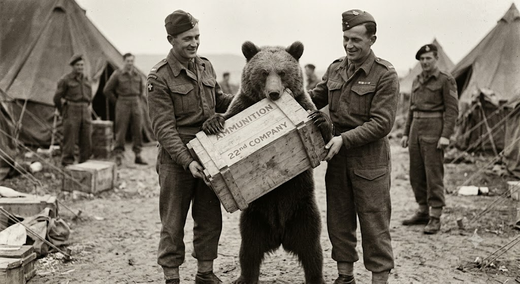 Wojtek the bear WWII artillery ammunition hero